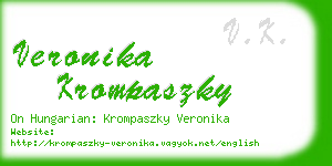 veronika krompaszky business card